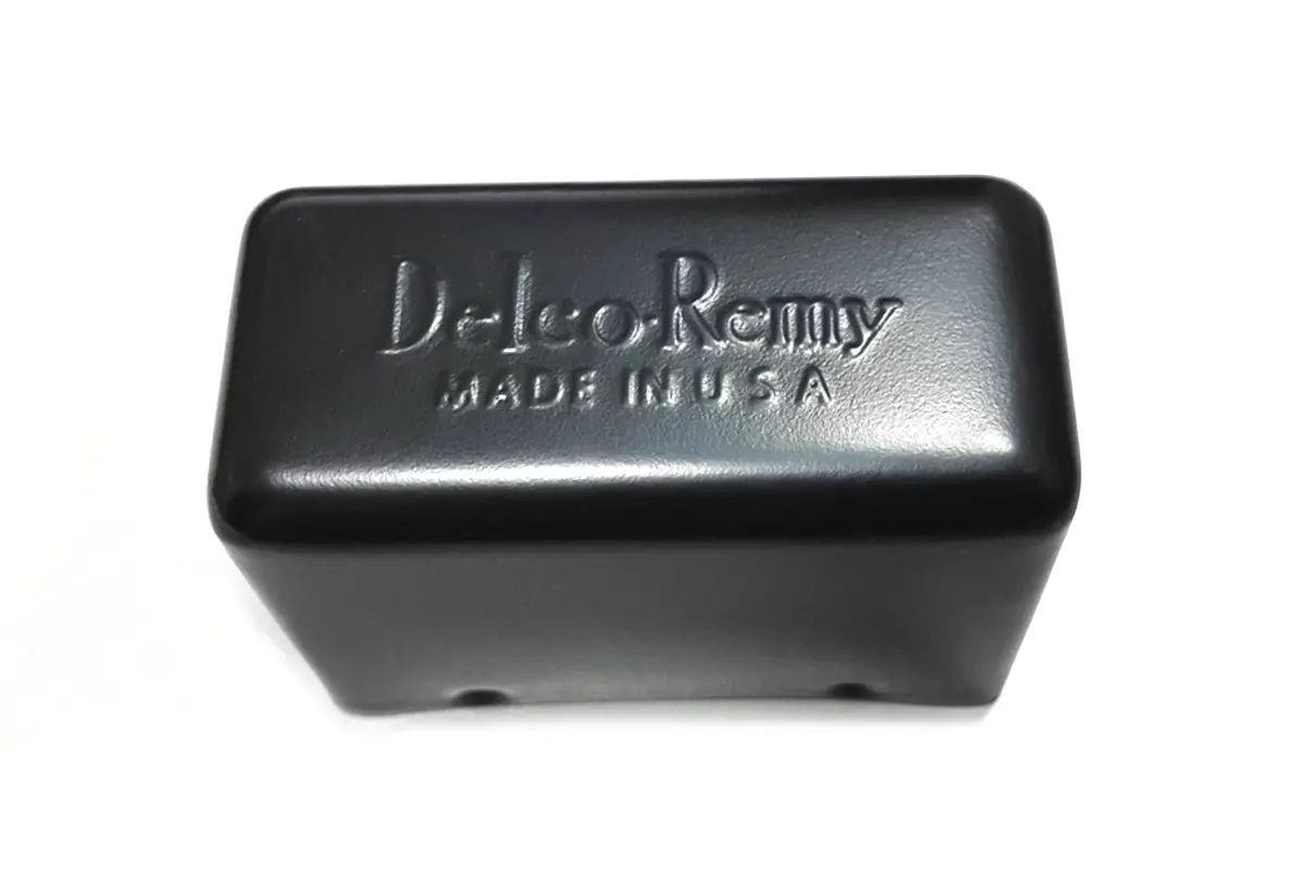 Black Replica 3-Brush Delco Remy Relay - V-Twin Mfg. 1