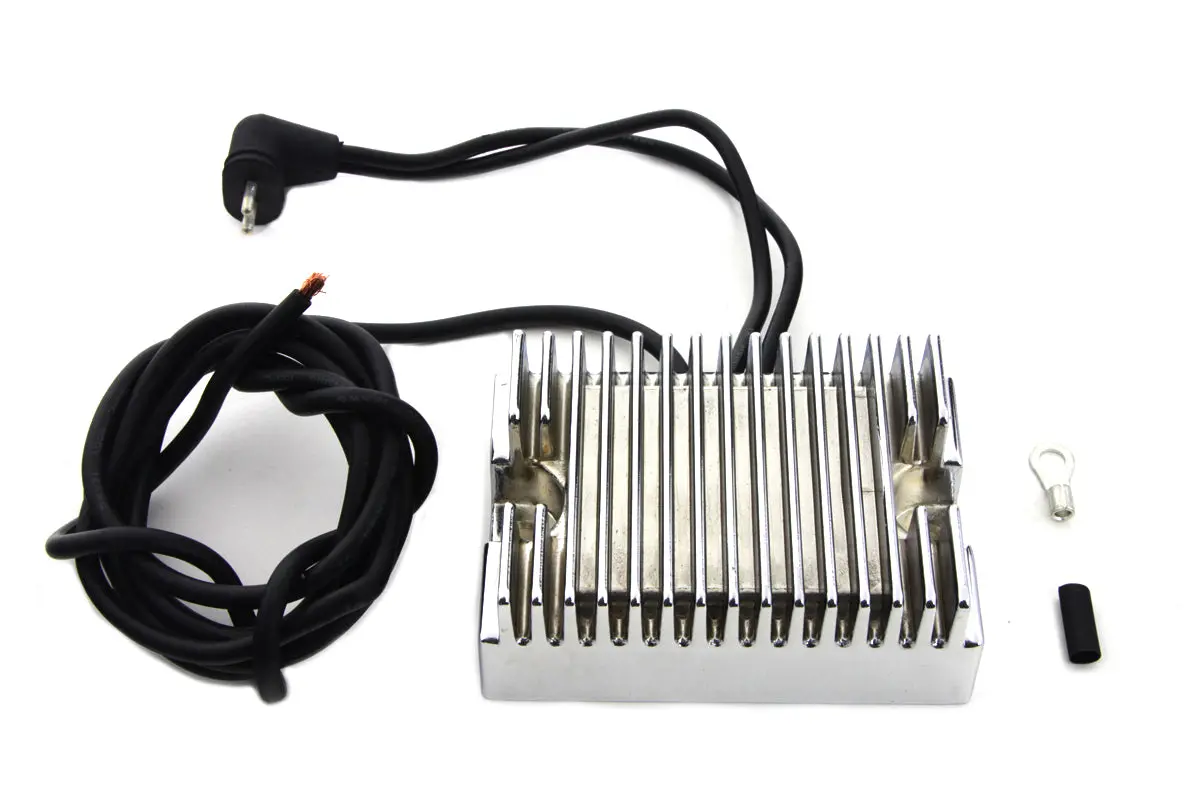 Volt Tech Chrome Regulator - V-Twin Mfg. 1
