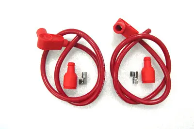 Universal Red 8Mm Spark Plug Kit - V-Twin Mfg. 1