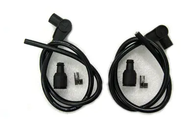 Universal Black 8Mm Spark Plug Kit - V-Twin Mfg. 1