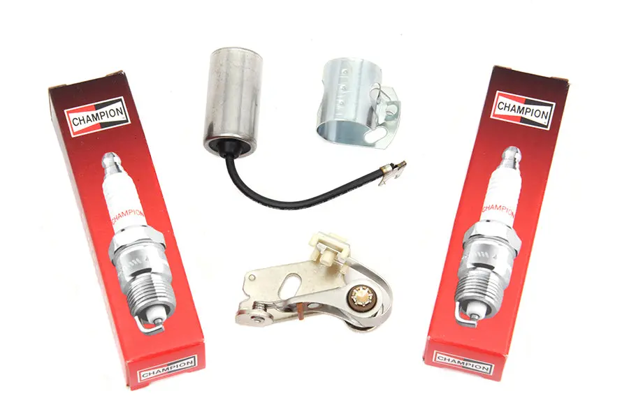 Ignition Tune Up Kit With Champion Spark Plugs - V-Twin Mfg. 1