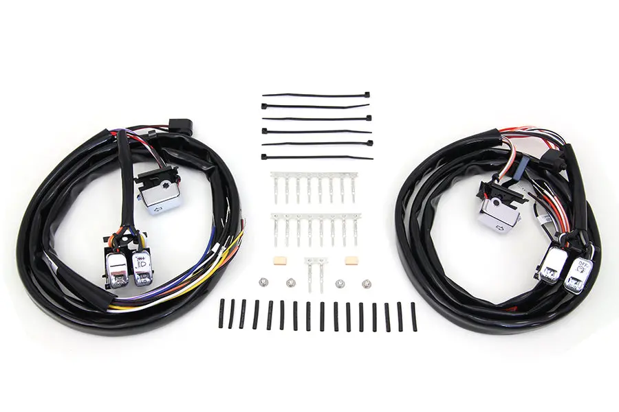 Handlebar Switch Kit Chrome With 60 Inch Wires - V-Twin Mfg. 1