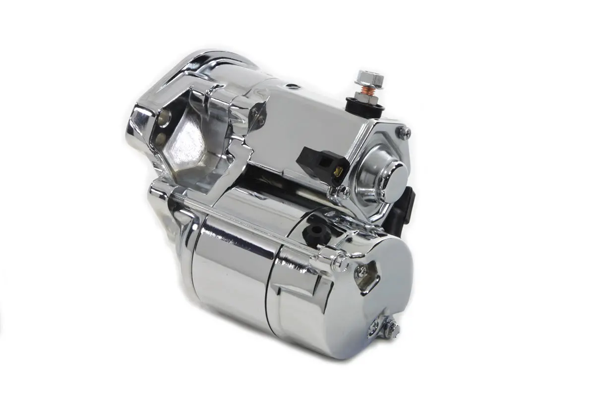 Volt Tech Starter Motor 1.4 Kw Chrome - V-Twin Mfg. 1