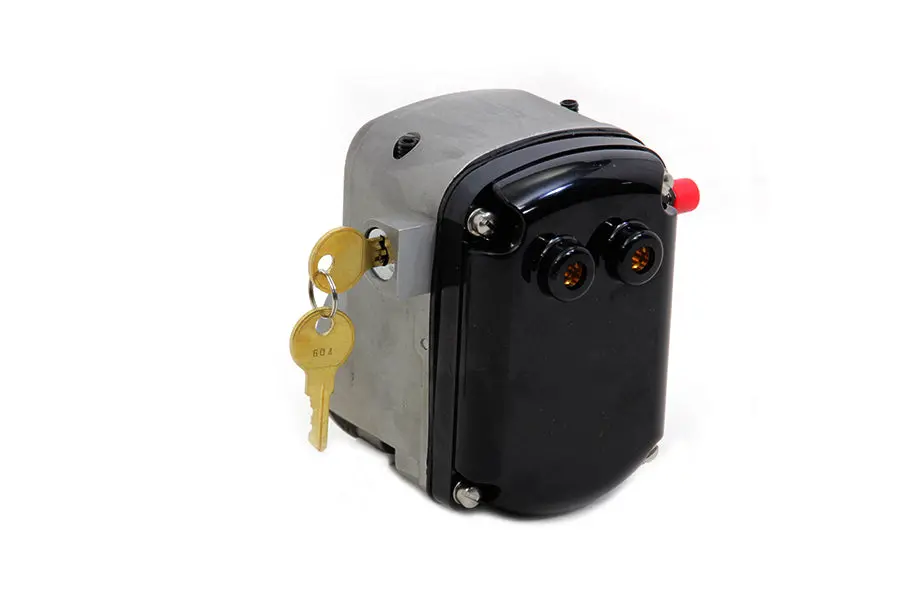 Complete Burkhardt Magneto Head With Key Lock - V-Twin Mfg. 1