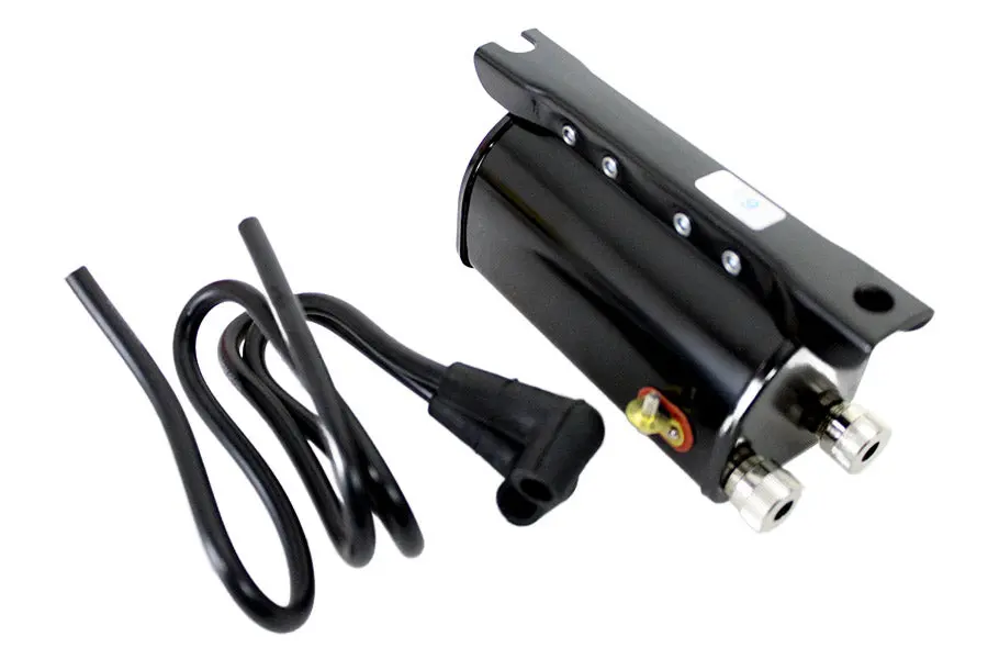 Stock 6 Volt Replica Ignition Coil Black - V-Twin Mfg. 1