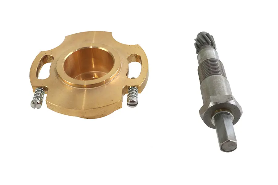 Magneto Base With Shaft And Gear - V-Twin Mfg. 1