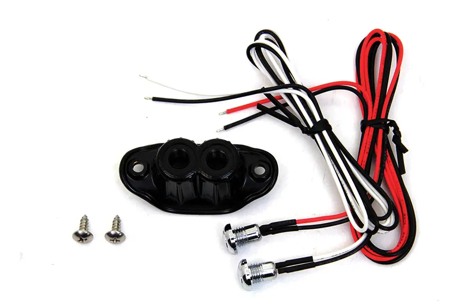 Old School Dual Switch Kit Black - V-Twin Mfg. 1
