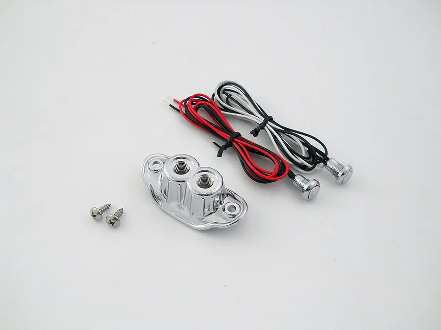 Old School Dual Switch Kit Chrome - V-Twin Mfg. 1