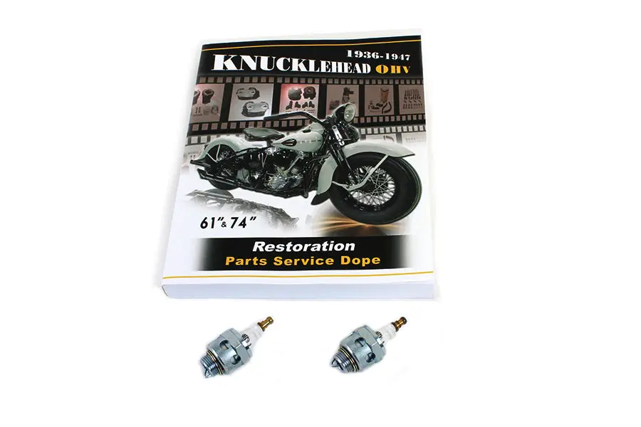 Replica 18Mm Spark Plug Set With Guide - V-Twin Mfg. 1