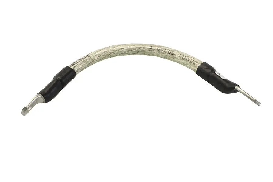 Clear 8 Inch Flexible Battery Cable - V-Twin Mfg. 1