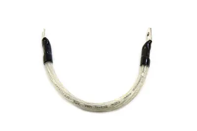 Clear 12 Inch Flexible Battery Cable - V-Twin Mfg. 1