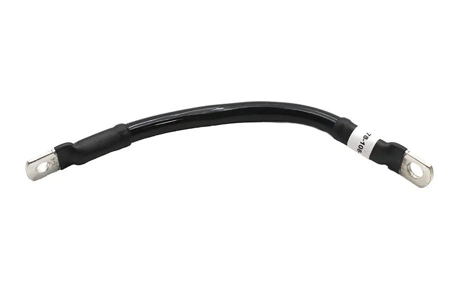 Black 8 Inch Flexible Battery Cable - V-Twin Mfg. 1