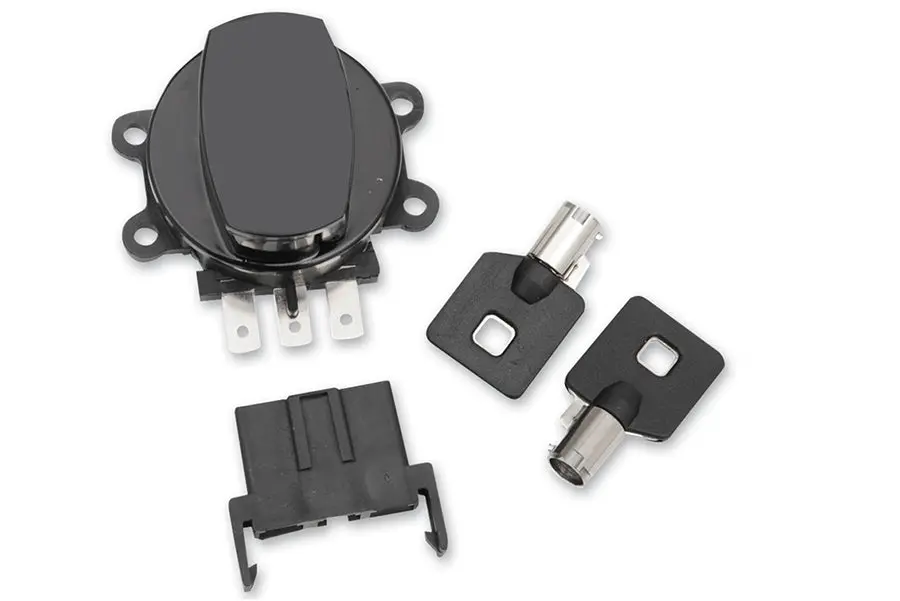 Side Hinge Ignition Switch Black - V-Twin Mfg. 1