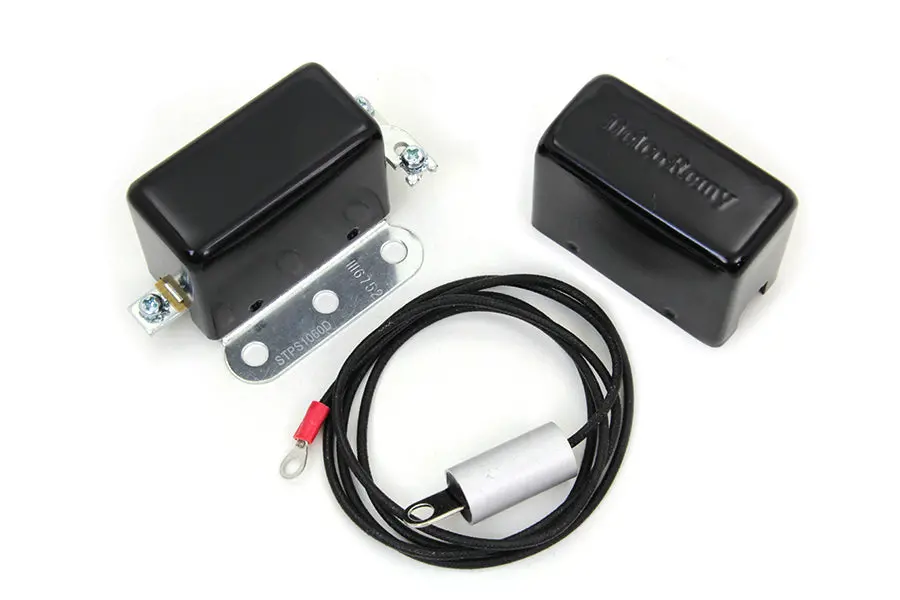 Solid State 6 Volt Relay With Black Cover - V-Twin Mfg. 1