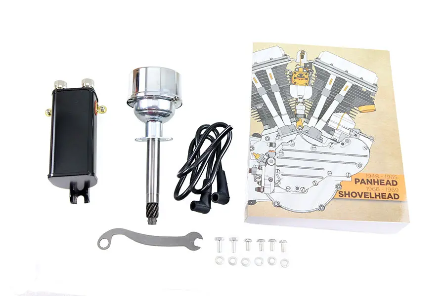 6 Volt Distributor/Coil Kit Black - V-Twin Mfg. 1