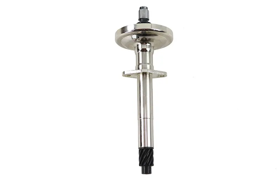 Distributor Base With Gear Nickel Plated - V-Twin Mfg. 1
