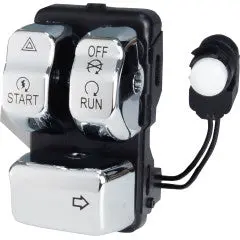 Chrome Right Side Handlebar Control Module - V-Twin Mfg. 1