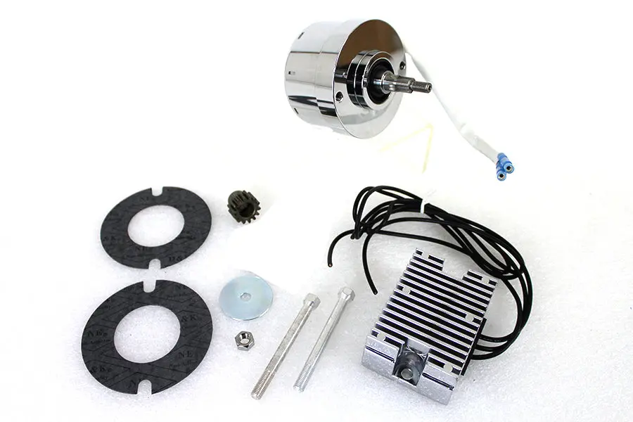 Chrome 12 Volt Alternator Generator Conversion Kit - V-Twin Mfg. 1