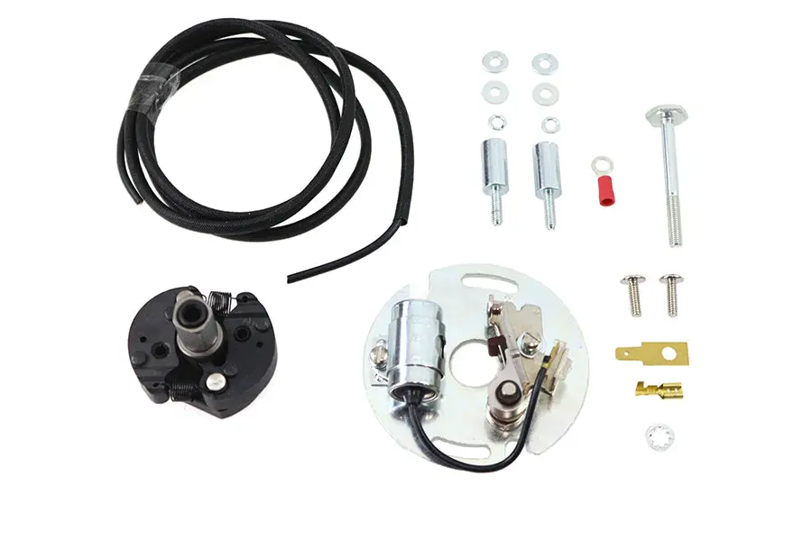 V-Fire Overhead Valve Auto Advance Distributor Chrome - V-Twin Mfg. 1