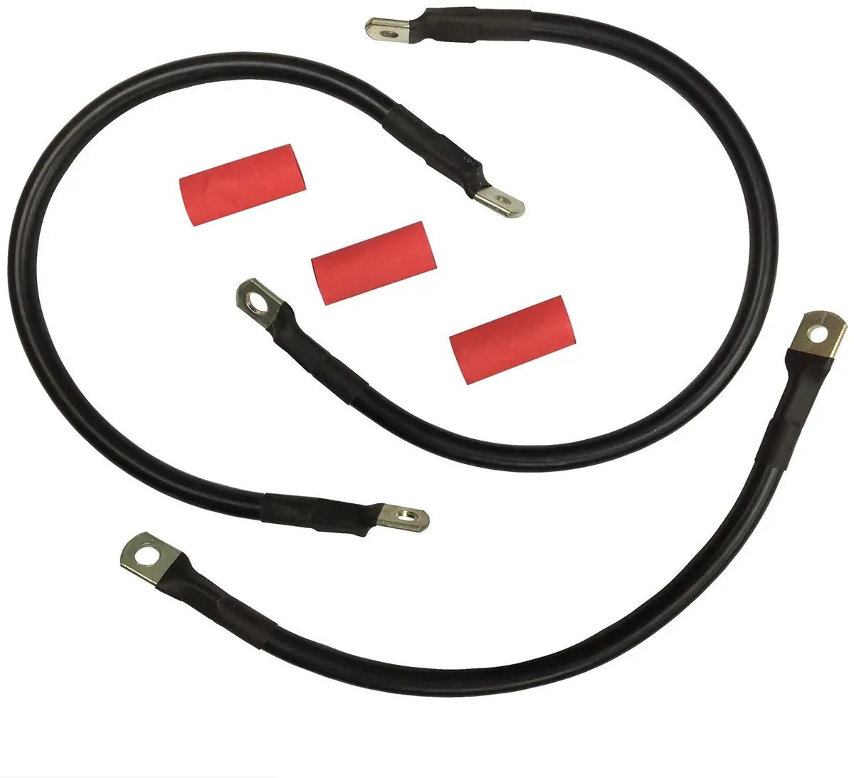Battery Cable Set Black - V-Twin Mfg. 1