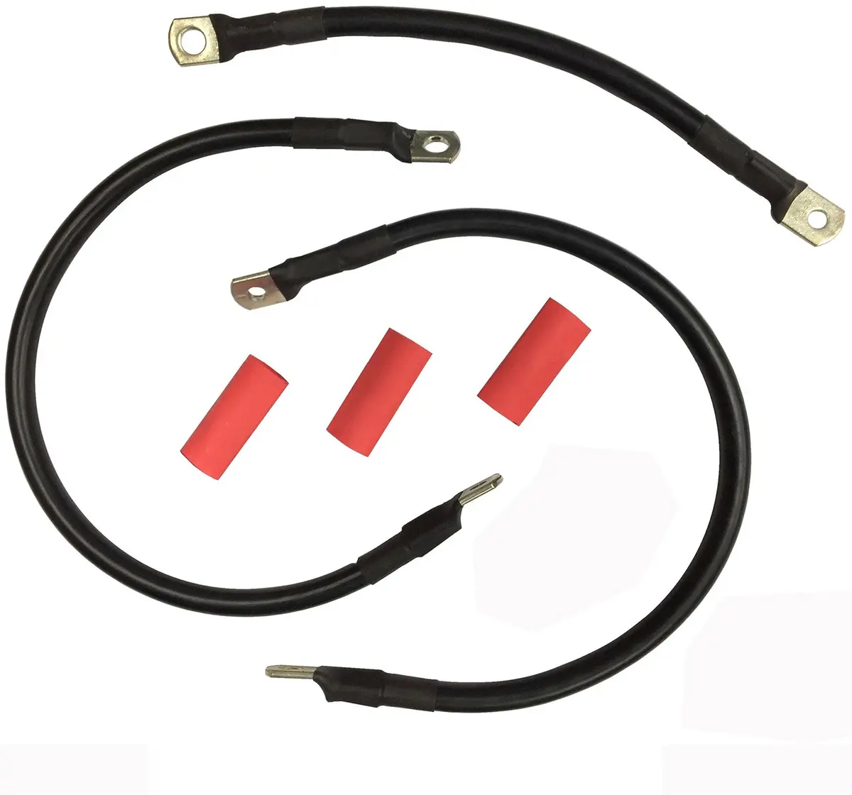 Battery Cable Set Black - V-Twin Mfg. 1