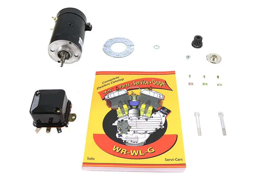 45 W/G 6 Volt Generator Kit Black - V-Twin Mfg. 1