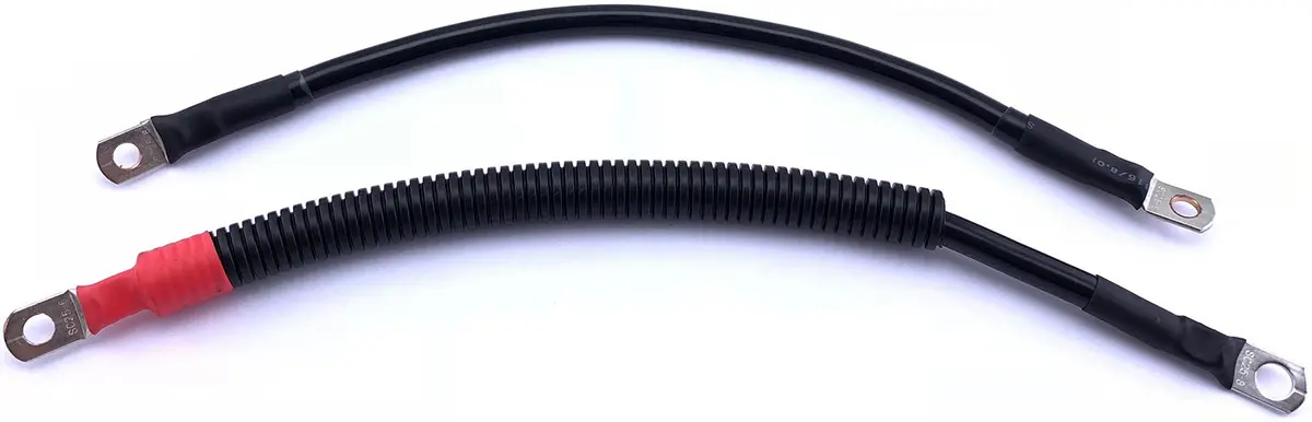 Battery Cable Set Black - V-Twin Mfg. 1