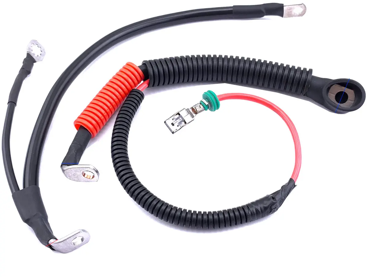 Battery Cable Set Black - V-Twin Mfg. 1