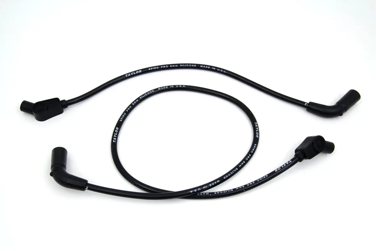 Sumax Spark Plug Wire Set 8Mm Black - V-Twin Mfg. 1