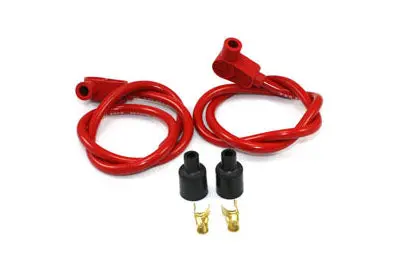 Universal Red 8Mm Pro Spark Plug Kit - V-Twin Mfg. 1