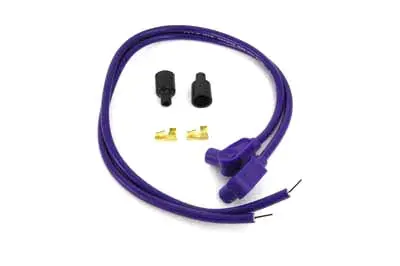 Universal Purple 8Mm Pro Spark Plug Wire Kit - V-Twin Mfg. 1