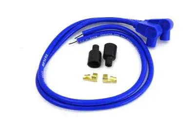 Universal Blue 8Mm Pro Spark Plug Wire Kit - V-Twin Mfg. 1