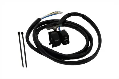 Handlebar Switch Dimmer And Horn Black - V-Twin Mfg. 1