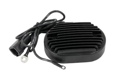 Volt Tech Regulator Black - V-Twin Mfg. 1