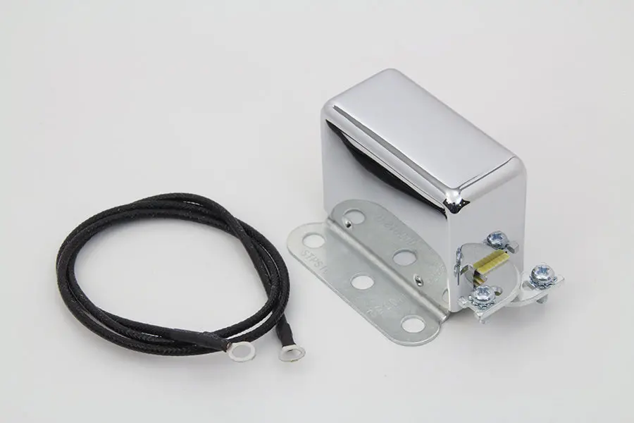Chrome Look-A-Like 12 Volt 2-Brush Relay - V-Twin Mfg. 1