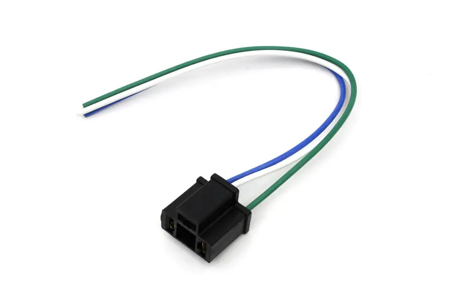 Headlamp Wiring Connector Block With 3 Wires - V-Twin Mfg. 1
