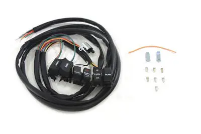 Black 48 Inch Handlebar Switch Kit - V-Twin Mfg. 1