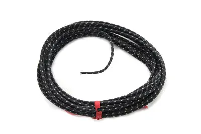 Black 25' Cloth Covered Wire - V-Twin Mfg. 1