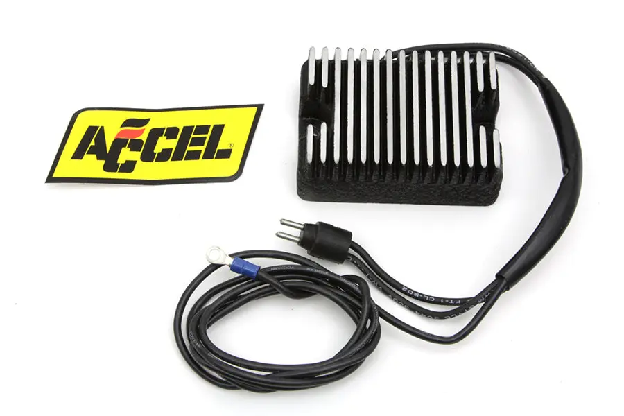 Accel Voltage Regulator Black 22 Amp - V-Twin Mfg. 1