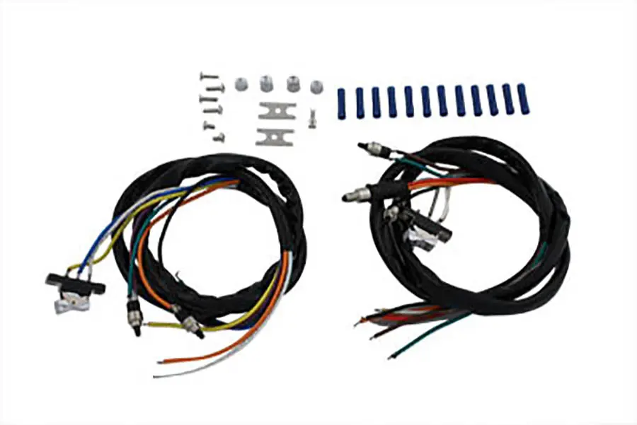 Handlebar Wiring Harness And Chrome Switch Assembly - V-Twin Mfg. 1