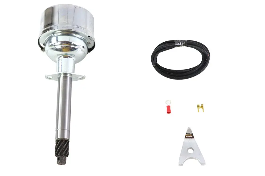 V-Fire Overhead Valve Auto Advance Distributor Zinc Plated - V-Twin Mfg. 1