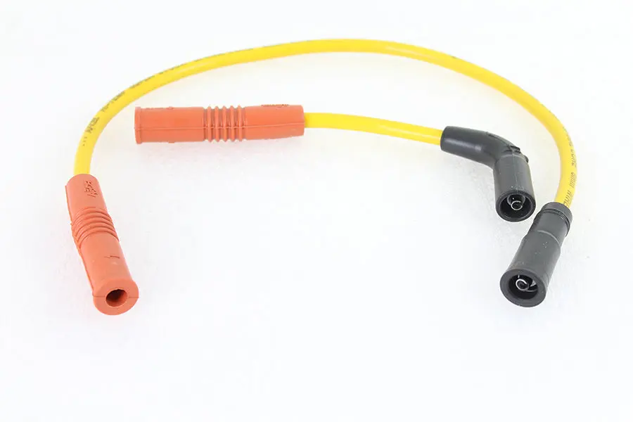 Accel 8Mm S/S Spiral Core Ignition Wire Set Yellow - V-Twin Mfg. 1