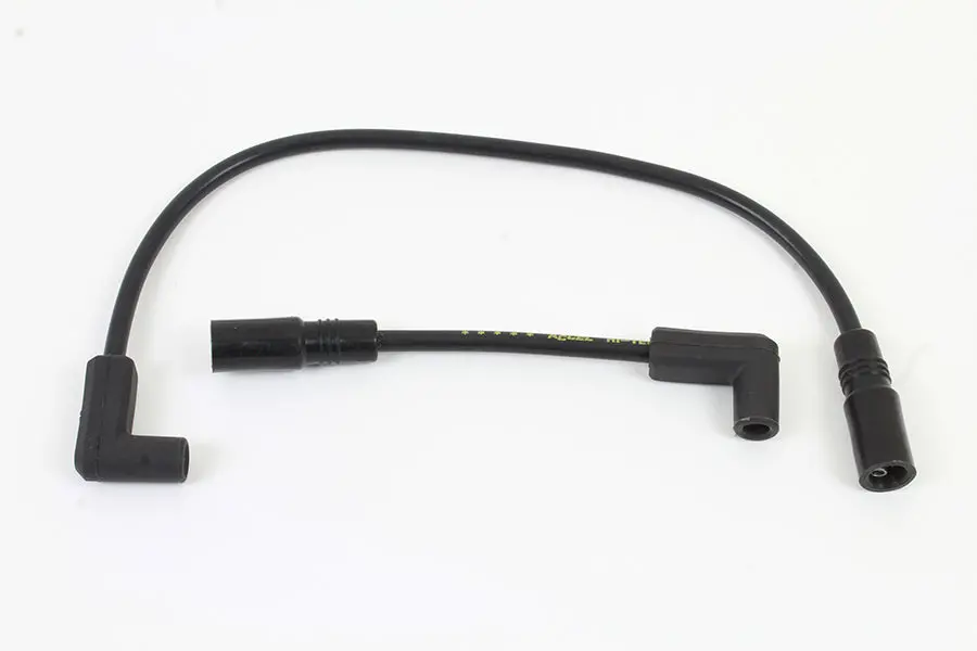 Accel 8Mm S/S Spiral Core Ignition Wire Set Black - V-Twin Mfg. 1