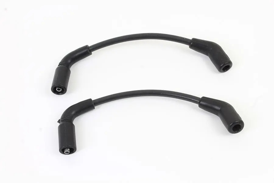 Accel 8Mm S/S Spiral Core Ignition Wire Set Black - V-Twin Mfg. 1