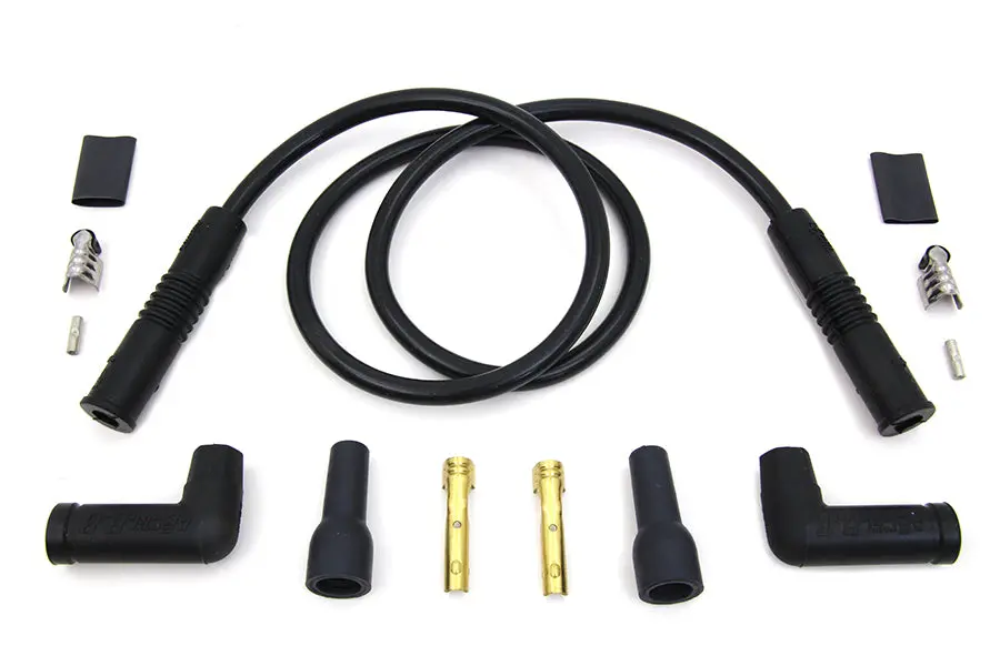Accel Black 8.8Mm Spark Plug Wire Kit - V-Twin Mfg. 1