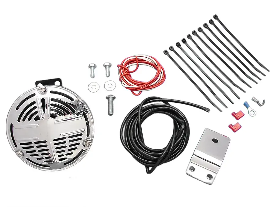 Classic 12V Horn Kit With Bracket - V-Twin Mfg. 1