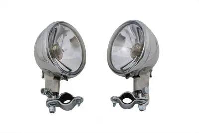 Replica Chrome Guide Spotlamp Set 6 Volt - V-Twin Mfg. 1