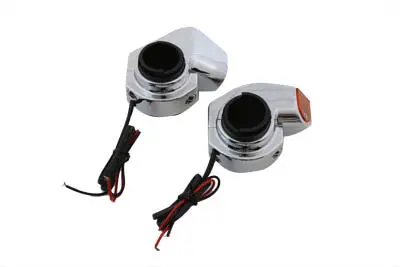 Chrome Front Turn Signal Marker Lamp Set - V-Twin Mfg. 1