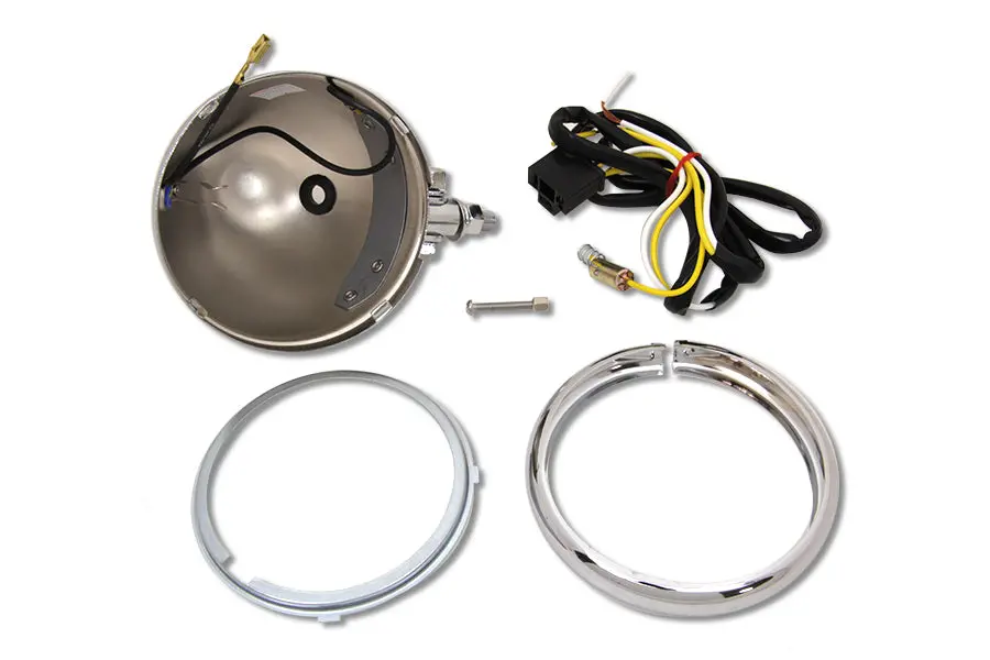 4-1/2 Inch Custom Round Headlamp Shell - V-Twin Mfg. 1
