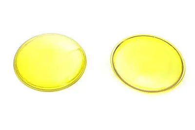 Amber Glass Spotlamp Lens Set - V-Twin Mfg. 1